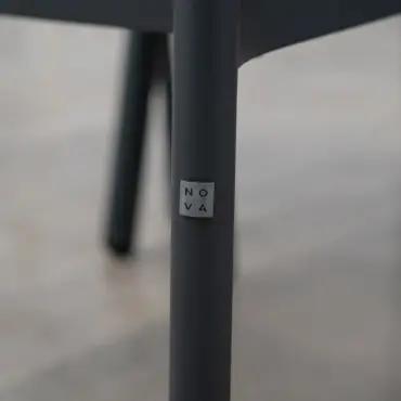 Piper 8 Seat Aluminium Wood Looking Dining Set - Rectangular Table