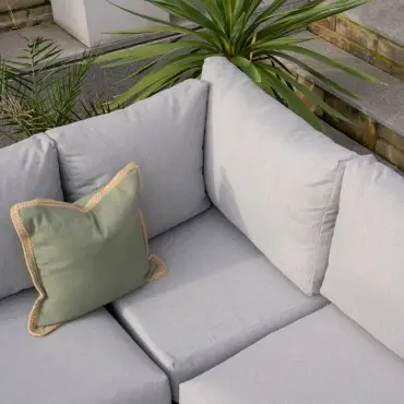 Piper Aluminium Wood Corner Sofa Lounging Set