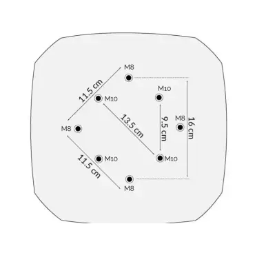 Concrete Base with Wheels 90kg