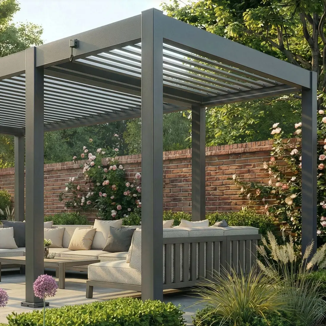 Eden Pergola Aluminium Manual Extension (3 x 1.4m) - Frame Only Eden Pergola Aluminium Manual Extension (3 x 1.4m) - Frame Only