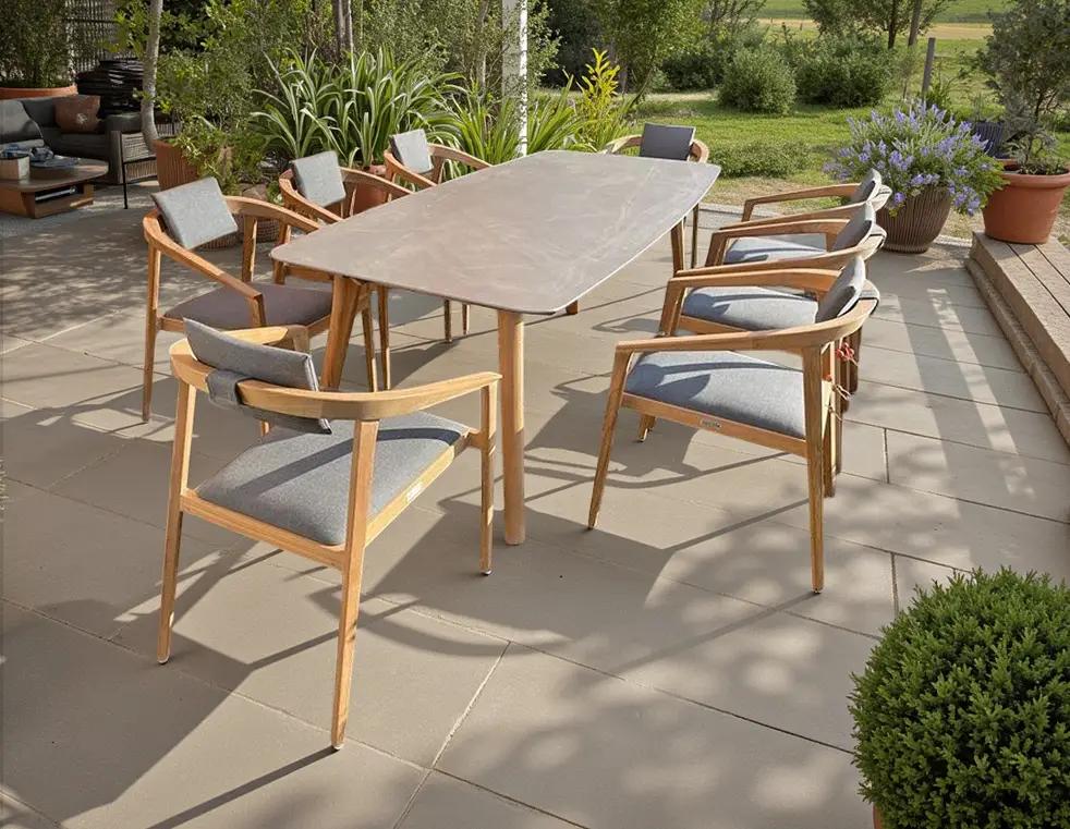 Mustique 8 Chair Dining Set FSC
