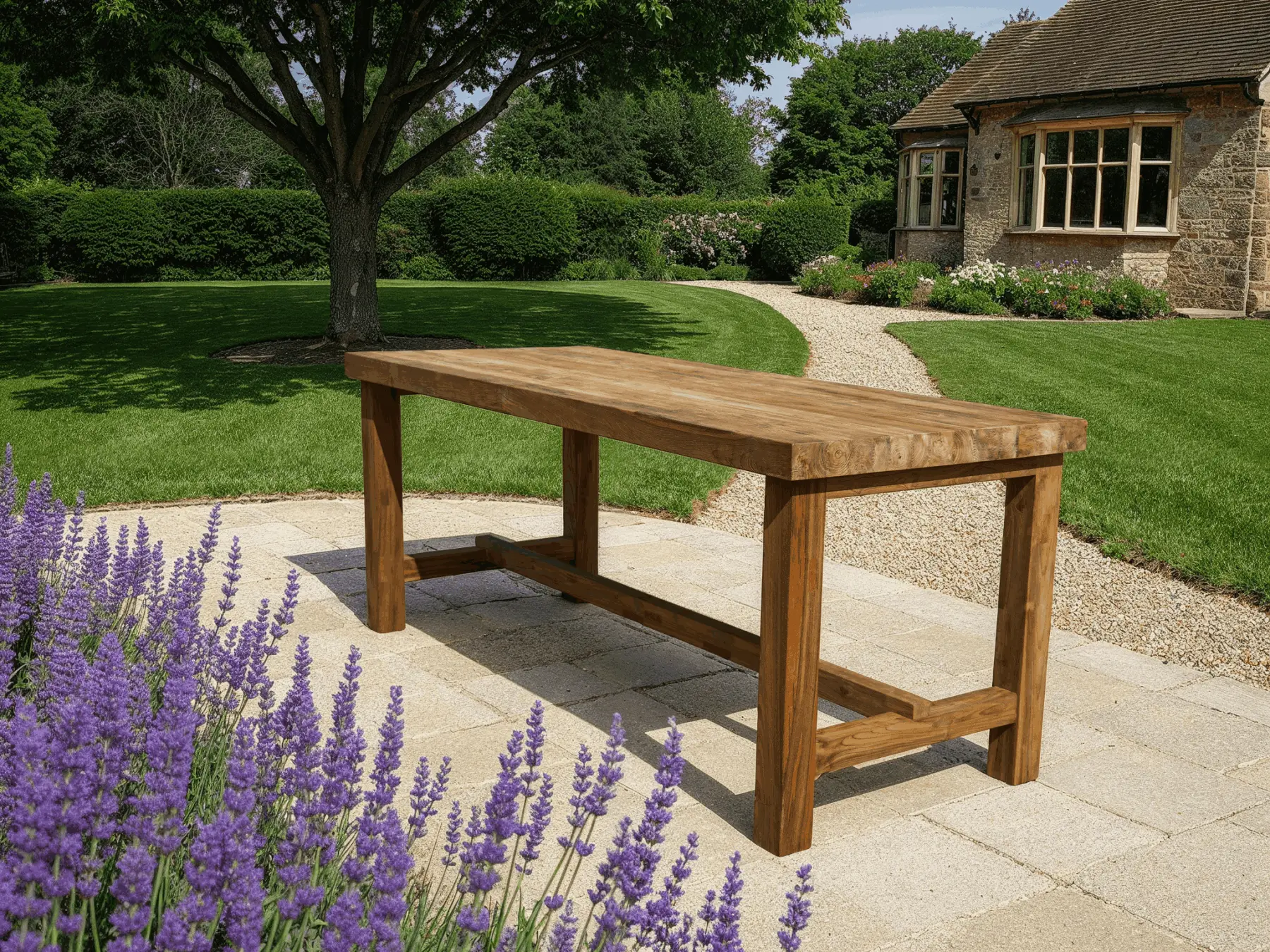 Himalayan Teak Counter Bar Table - 3.5m