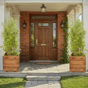 Reclaimed Teak Square Planter