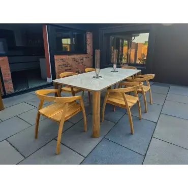 Teak Dining Armchair Bari