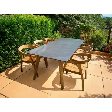 Teak Dining Armchair Bari