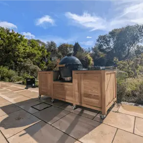 Big Green Egg Island On Wheels - Extra Large