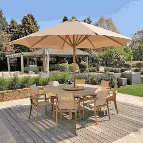 Bambrella 3.5m dia garden Parasol