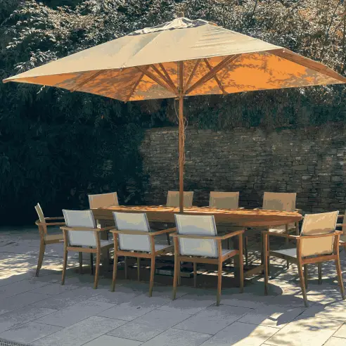 Bambrella 3.5m x 2.5m Rectangular garden Parasol