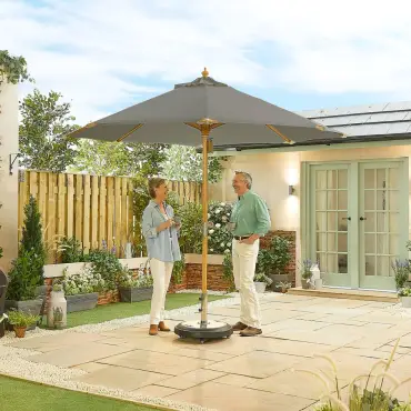 Dominica Deluxe 3m Round Wooden Parasol