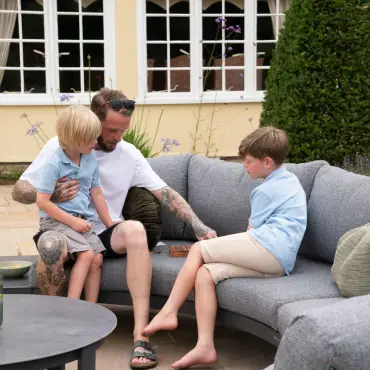 Millie Aluminium Curved Sofa Lounging Set