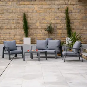 Franklin Aluminium 2 Seater Sofa Lounging Set