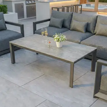 Rex Aluminium 3-Seater Sofa Set - Weatherproof Outdoor