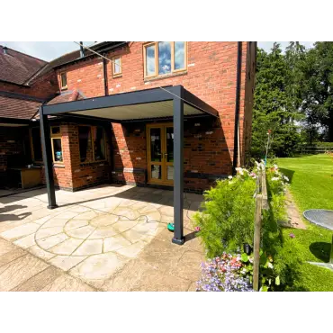 Eclipse 3.6 X 3m LED Motorised Pergola - Wall Mounted