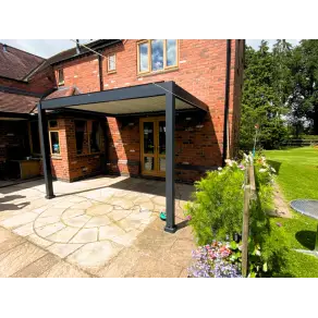 Eclipse 3.6 X 3m LED Motorised Pergola - Wall Mounted