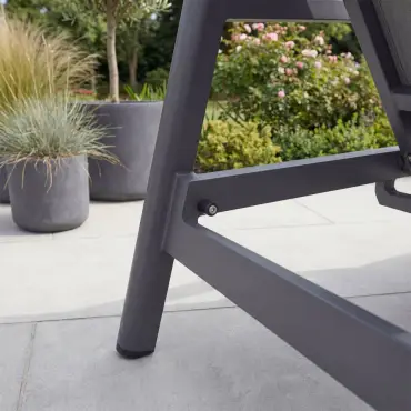 Isaac Aluminium Sun Lounger Set of 2 & Side Table