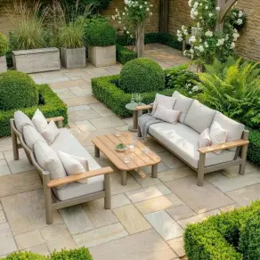 Sicily Rope Weave 3 Seat Sofa Set