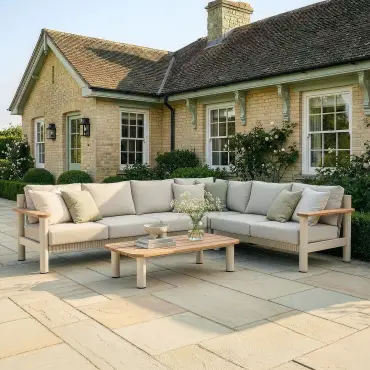 Sicily Rope Weave Large Corner Sofa Set