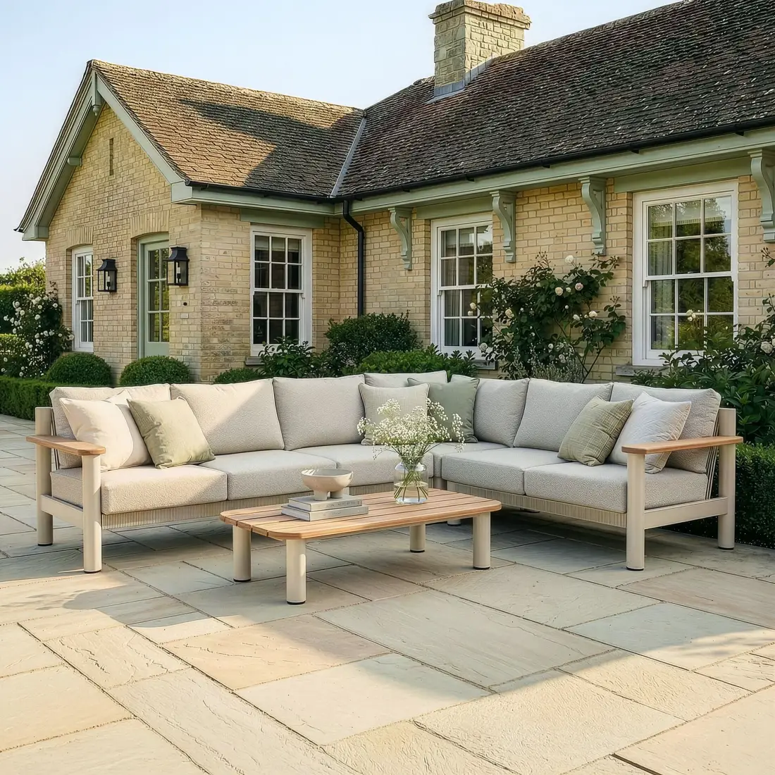 Sicily Rope Weave Large Corner Sofa Set