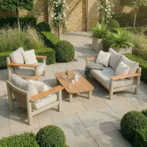 Sicily Rope Weave 2 Seat Sofa & 2 Armchairs