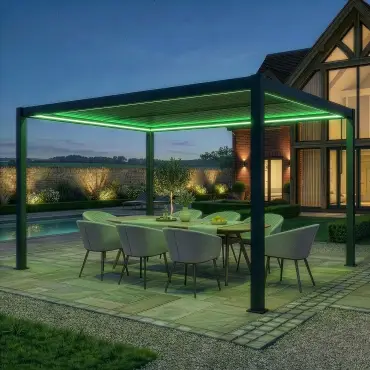 Como Pergola 3m x 4m Frame LED