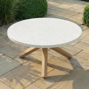 Antigua 6 Seat Round Garden Dining Table
