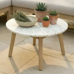 Antigua Large Round Garden Side Table