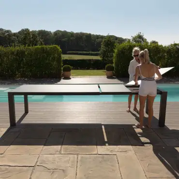 Aluminum Extending Dining Table