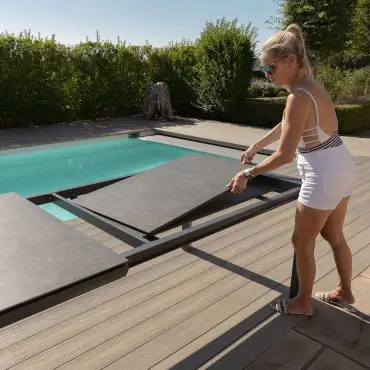 Aluminum Extending Dining Table