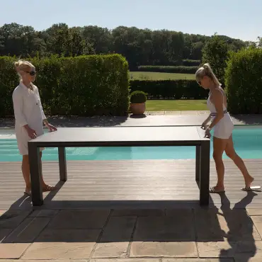 Aluminum Extending Dining Table