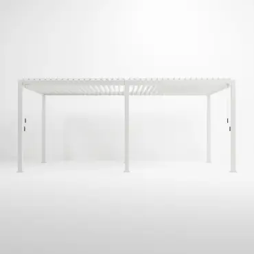 Legacy Aluminium Metal Pergola in Chalk White - 6.0m x 3.0m Free Standing