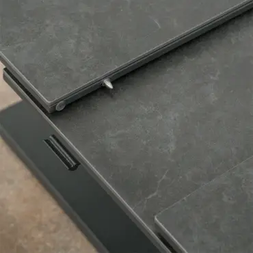 Isaac 3 Seater Aluminium Reclining Dining Set 2 Armchairs - Rising Extending Table