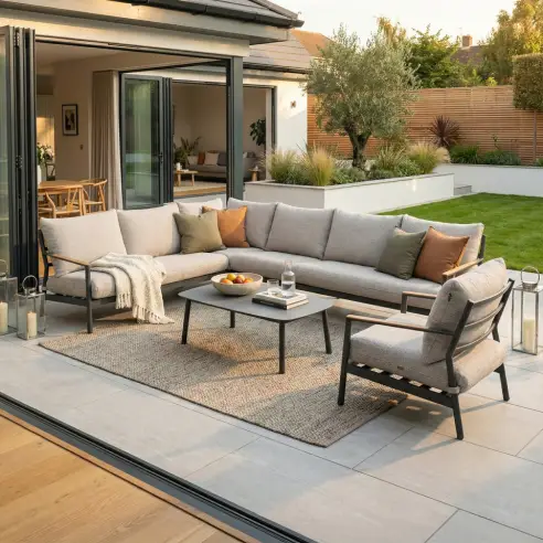 Monti Aluminium Grande Corner Sofa Lounging Set