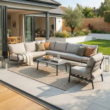 Monti Aluminium Grande Corner Sofa Lounging Set