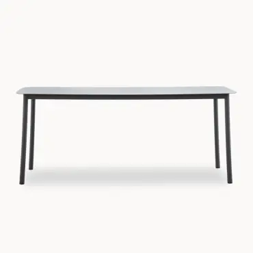 Monti 8 Seat Aluminium Wood High Dining Set - Rectangular Table