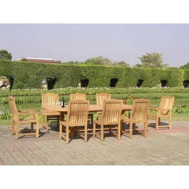 Malvern 8 Chair Dining Set - Certified
