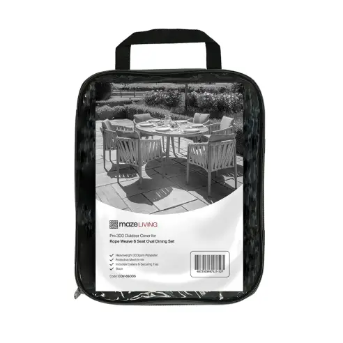 Pro 300 Outdoor Furniture Cover for 6 Seat Oval Dining Set