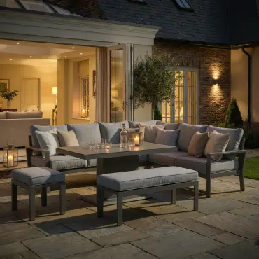 Montreal Large Garden Corner Dining Set