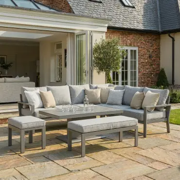 Montreal Large Garden Corner Dining Set