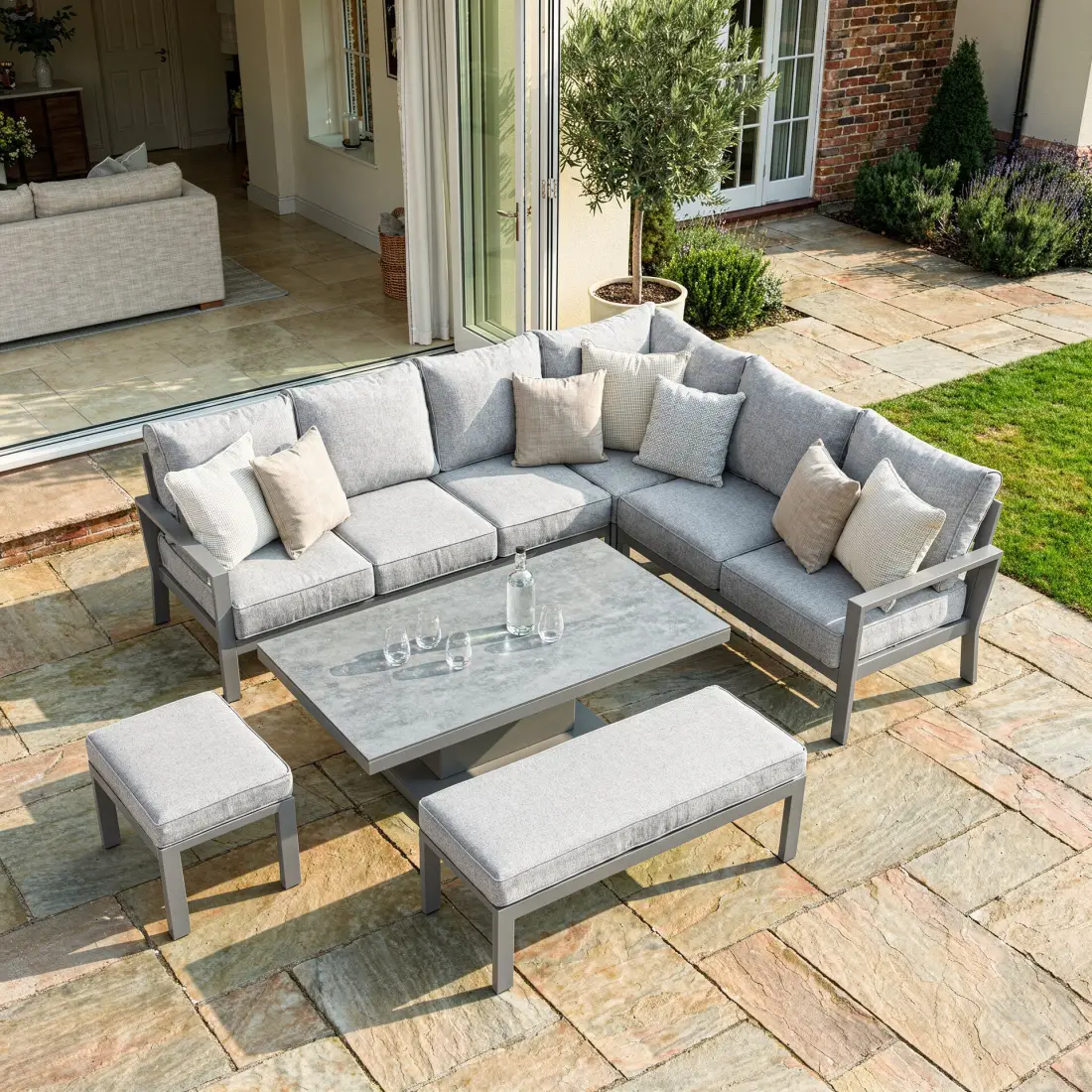 Montreal Large Garden Corner Dining Set