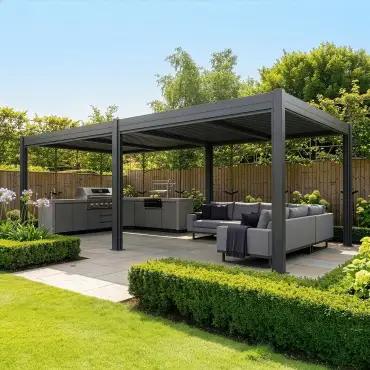 Como Pergola 7.8m x 4m Frame LED