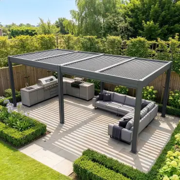 Como Pergola 7.8m x 4m Frame LED