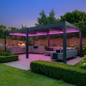 Como Pergola 7.8m x 4m Frame LED