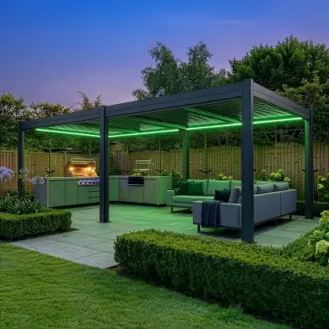 Como Pergola 7.8m x 4m Frame LED
