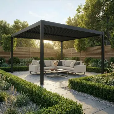Como Pergola 4m x 4m Frame LED