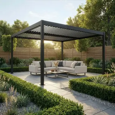 Como Pergola 4m x 4m Frame LED