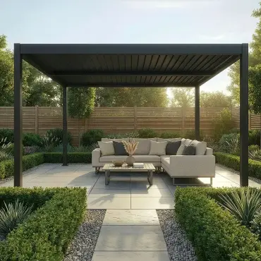 Como Pergola 4m x 4m Frame LED