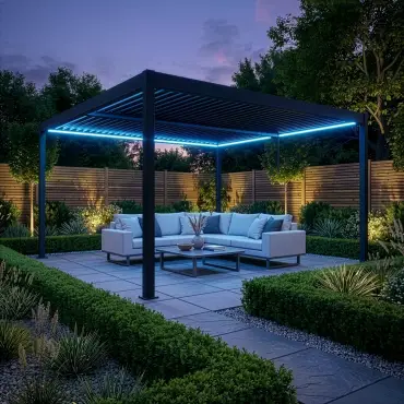 Como Pergola 4m x 4m Frame LED