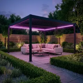 Como Pergola 4m x 4m LED Frame