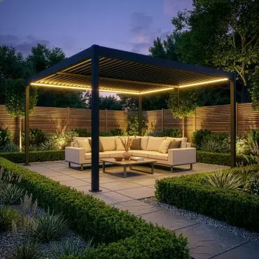 Como Pergola 4m x 4m Frame LED