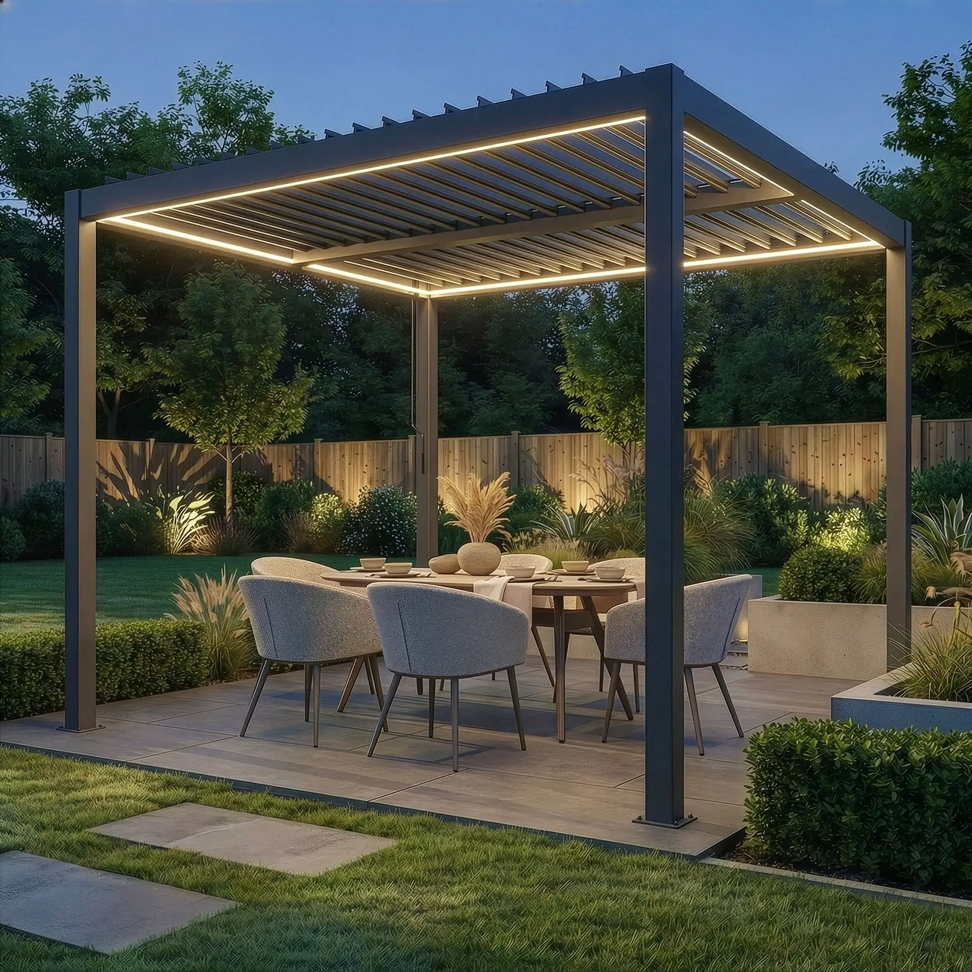 Como Pergola 3m x 3m LED Frame